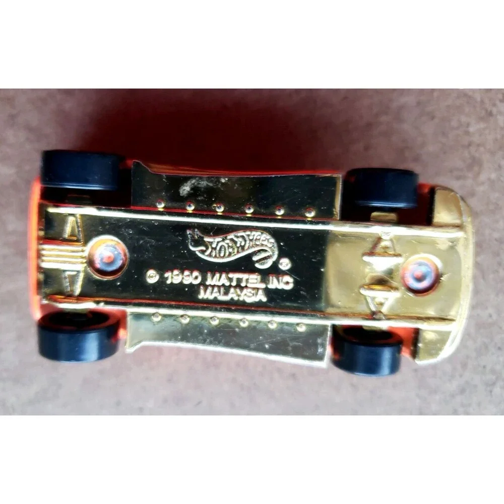 2003 How Wheels Track Aces SPEED BLASTER 10/10 Fluorescent Orange Gold Y5 LOOSE